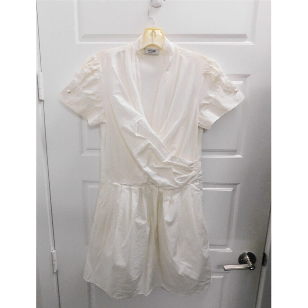 Moschino Cheap & Chic White Cotton Blend Dress‎ sz 10
